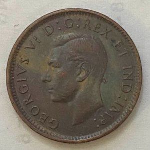 1943 Canada 1 Cent Coin